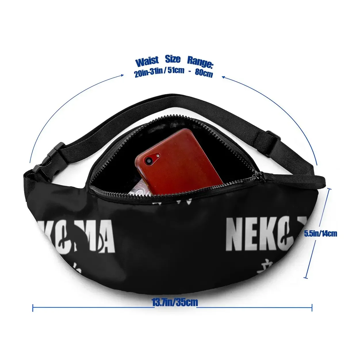 Nekoma Waist Bag Picture Polyester Waist Pack Climbing Unisex Bag