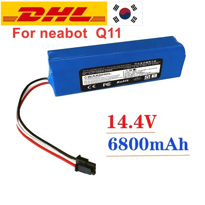 14.4V 6800mAh Original Rechargeable Li-ion Battery for neabot Robotic vacuum cleaner Q11