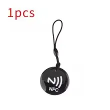 10個 Ntag213 NFCタグ ラベル トークン ロープ付き RFID 13.56MHz 144バイト ISO14443A エポキシカード 直径35mm 全NFC対応携帯電話用