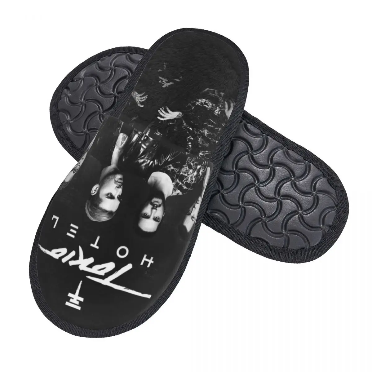 Custom Tokio Hotel Memory Foam Slippers Women Cozy Warm Pop Rock Band House Slippers