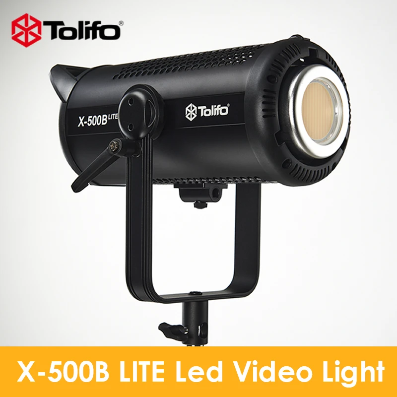 

Tolifo X-500B LITE 500 Вт Двухцветный светодиодный светильник COB Двухцветный светильник для видео 86300Lx Высокая яркость Студийное фото-видео освещение