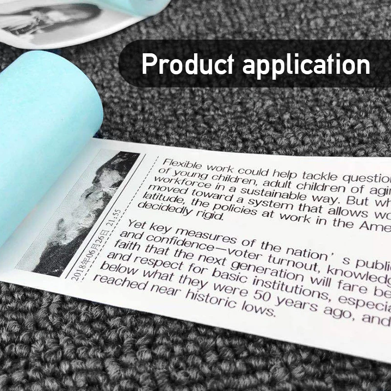 Mini Thermal Printer Paper Label Sticker Paper 57mmx30mm For Peripage A6 Portable Portable Adhesive Labeling