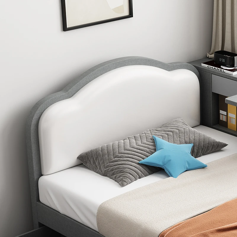 Multi Functional Full Size Bed Frame House Kids Children Loft Bed With Desk With Storage Furniture Wooden Customized Logo Wood