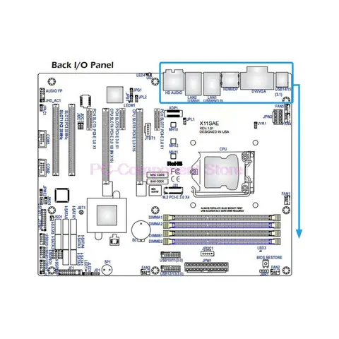 LGA1151 X11SAE Workstation Motherboard C236 Chipset Xeon E3-1200 v5/v6 6th/7th Gen Core i7/i5/i3 Series DDR4
