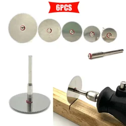 6Pcs Mini Circular Saw Blade Electric Grinding Cutting Disc Rotary Tool for Dremel Metal Cutter Power Tool Wood Cutting Discs