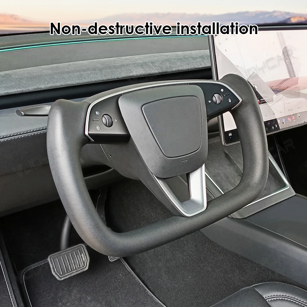 Modell YL Yoke-Lenkrad für Neues Model Y Juniper Beheizbares Yoke-Lenkrad für Tesla Personalisiertes Renn-Lederlenkrad Maßgefertigter Zubehörteil – Detail 13