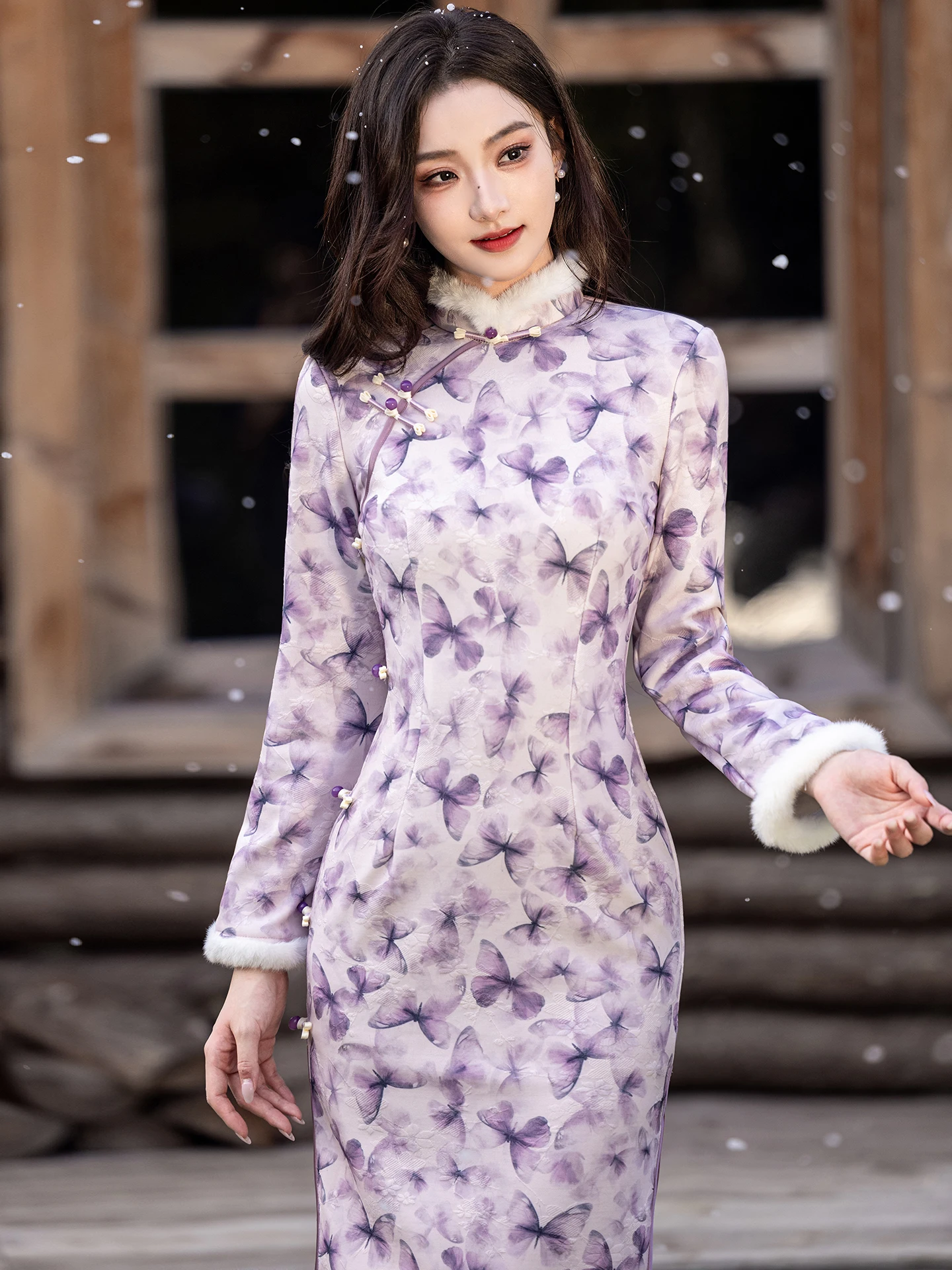 viola-autunno-inverno-lavorato-a-maglia-young-sle-da-donna-qipao-ultra-morbido-lungo-sve-media-lunghezza-calda-fibra-di-poliestere