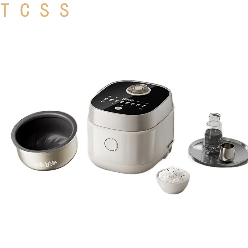 2L IH Smart Electric Rice Cooker Enamel Coating 1-3 Person Mini Compact Non-Stick Porridge Soup Steamer Keep Warm For Home