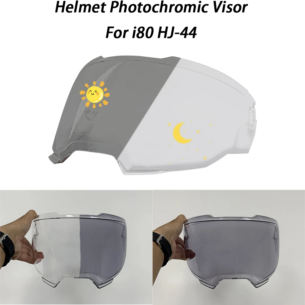 

Фотохромный козырек для шлема для HJC I80 HJ-44, козырек для мотоциклетного шлема, козырек i80, автоматически хромированная линза