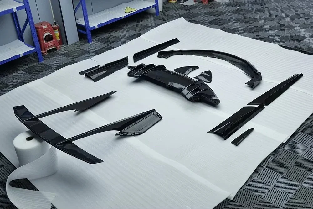 

N Style High Performance Dry Carbon Fiber Body Kits Full Set Front Hood Side Skirt Rear Diffuser