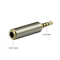 Jack 2.5 to 3.5 Gold Plated 2.5mm Male To 3.5mm Female Stereo Audio Headphone Adapter Converter for Aux Speaker Cable Headphone