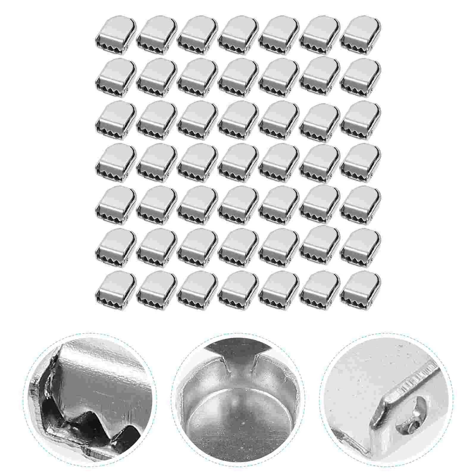 

100 Pcs Sneaker Shoelace Buckle Connectors Tail Buckles Infant Products Accessories Running Shoes Silver Premium Women's