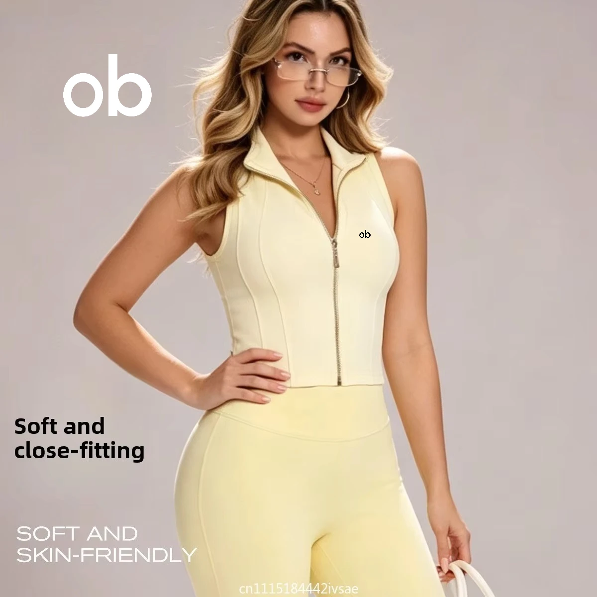 Yoga Vest Women's Sports Bra Zipper Stand Collar Quick Dry Sleeveless Yoga T-Shirt Outdoor Running Fitness Tennis Sportswear Top