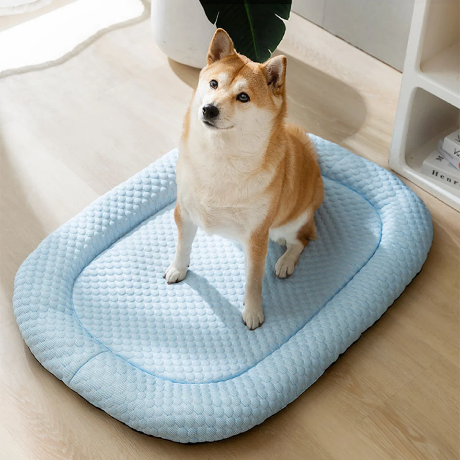 

Dog Cooling Bed Mat Spring Summer Universal Soft Non-slip Oversize Pet Sleeping Mat for Small Medium Big Dogs Pet Accessories
