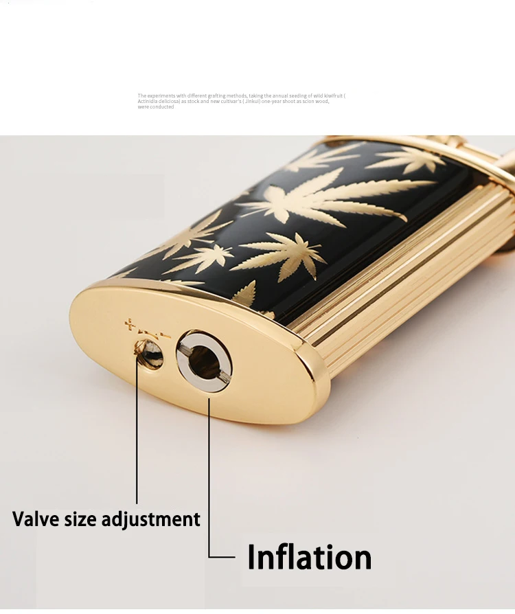 Innovative Brass Abrasive Wheel Gas Lighter: Unique Open-Flame, High-End Gift for Pipe Smokers - Wholesale Available