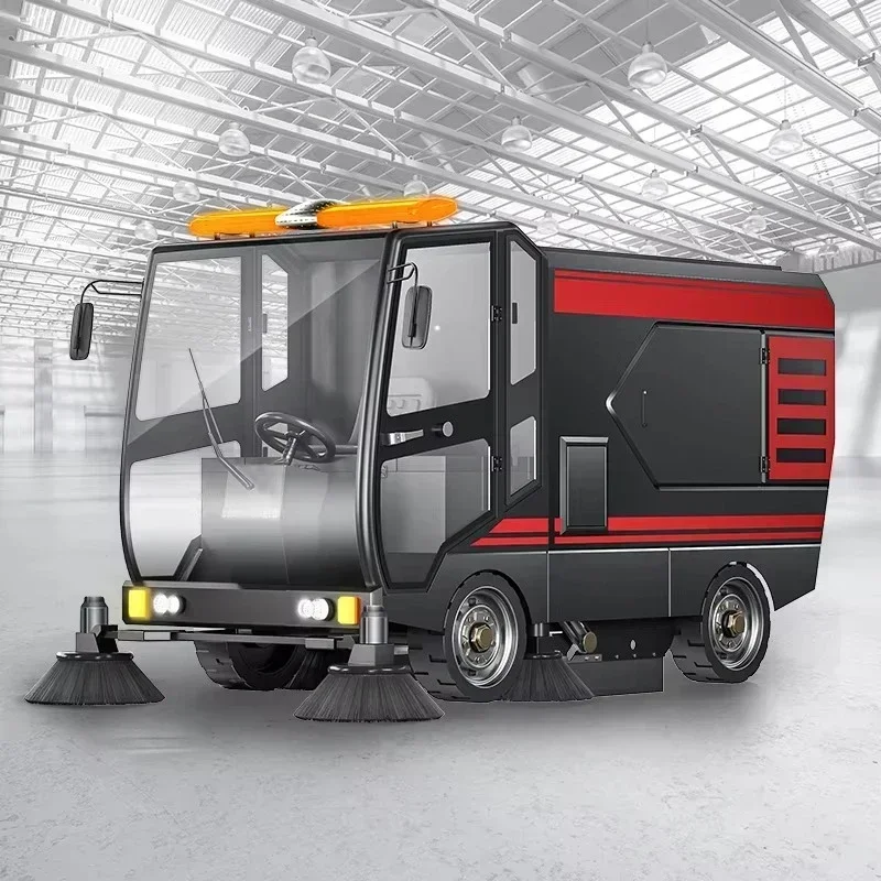 Street Road Clean Sweeper Ride On Electric Industrial Floor Sweeper High Cleaning Efficiency And Fast Speed Cleaning Machine