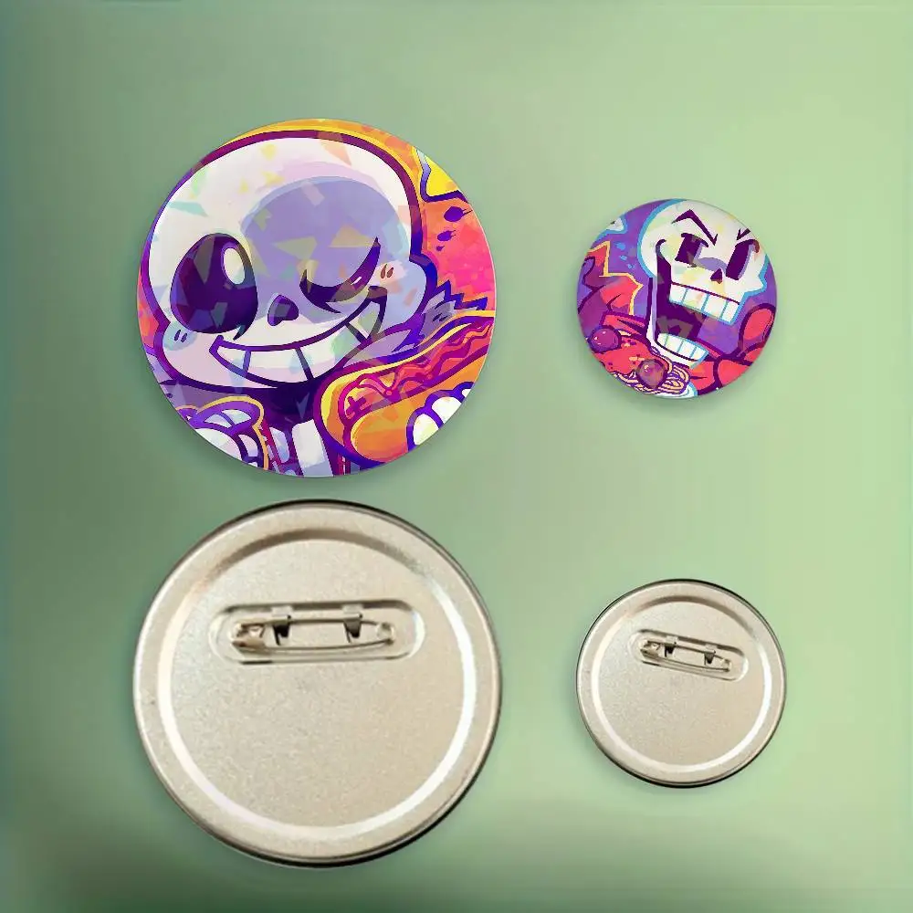 Cool S-Sans Undertale Anime Enamel Pin Clothing Bag Accessories Brooch Cartoon Science Fiction Badge Gift