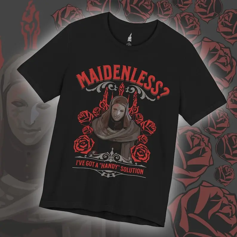 Maidenless Bloody Finger Varre T-Shirt