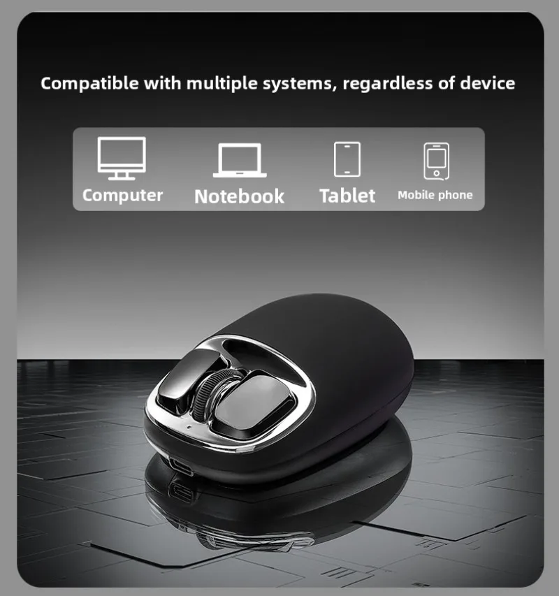

YUNZII C1 Cute Aesthetic Wireless Mouse Rechargeable Silent Click 2.4G Bluetooth Portable Mouse for Girls Office MacBook