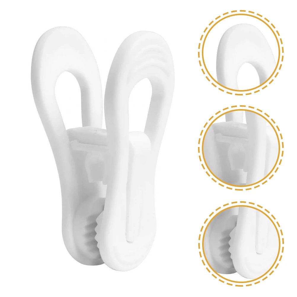 

10 Pcs Anti-slip Clothes Hanger Clip Underwear Clips Mini Clothespins Shelf Sock Holder for Laundry Plastic Hanging Sturdy