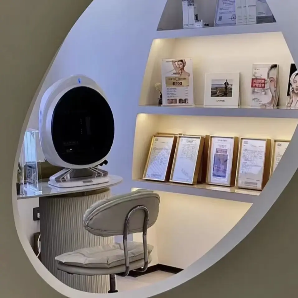 

3D Skin Scanner Care Facial Analyzer Monitor Machine Magic Mirror Portable TestingEnglish Detector Face Camera Test Analysis