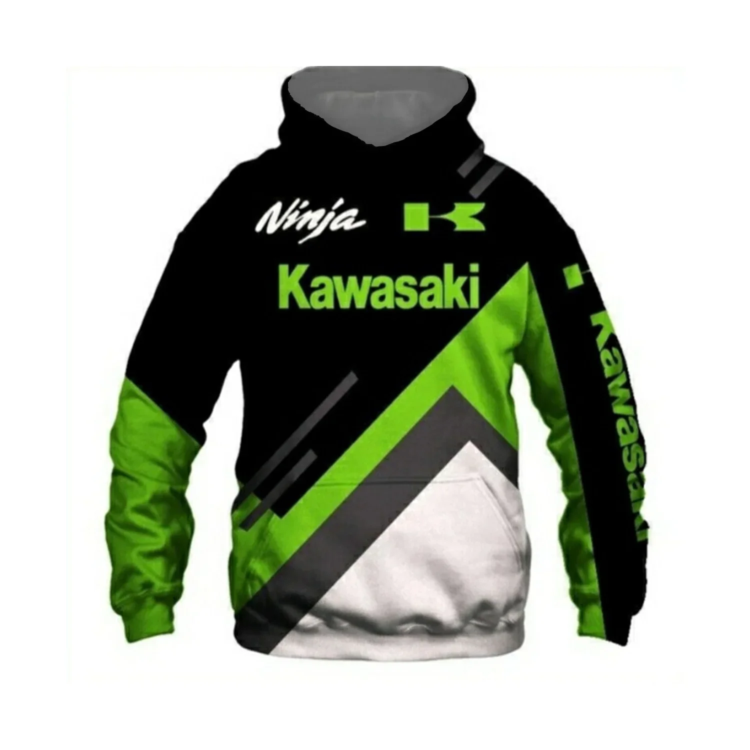 Dukserica Kawasaki Ninja Толстовка для взрослых Уличная одежда с капюшоном Унисекс Мотоциклетные толстовки Пуловеры Спортивный костюм Одежда
