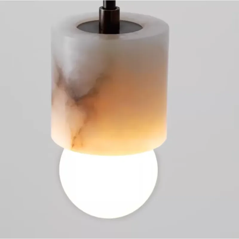 Modern Spanish Style Wall Lamp Natural Marble Alabaster Stone Lighting Fixture for Living Room Bedroom Corridor Home Decor