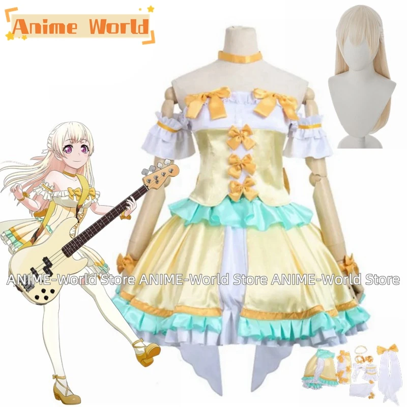 

《Custom Made》Anime Bang Dream! Pastel Palettes Chisato Shirasagi Cosplay Costume Woman Men Custom size Wig Any Size