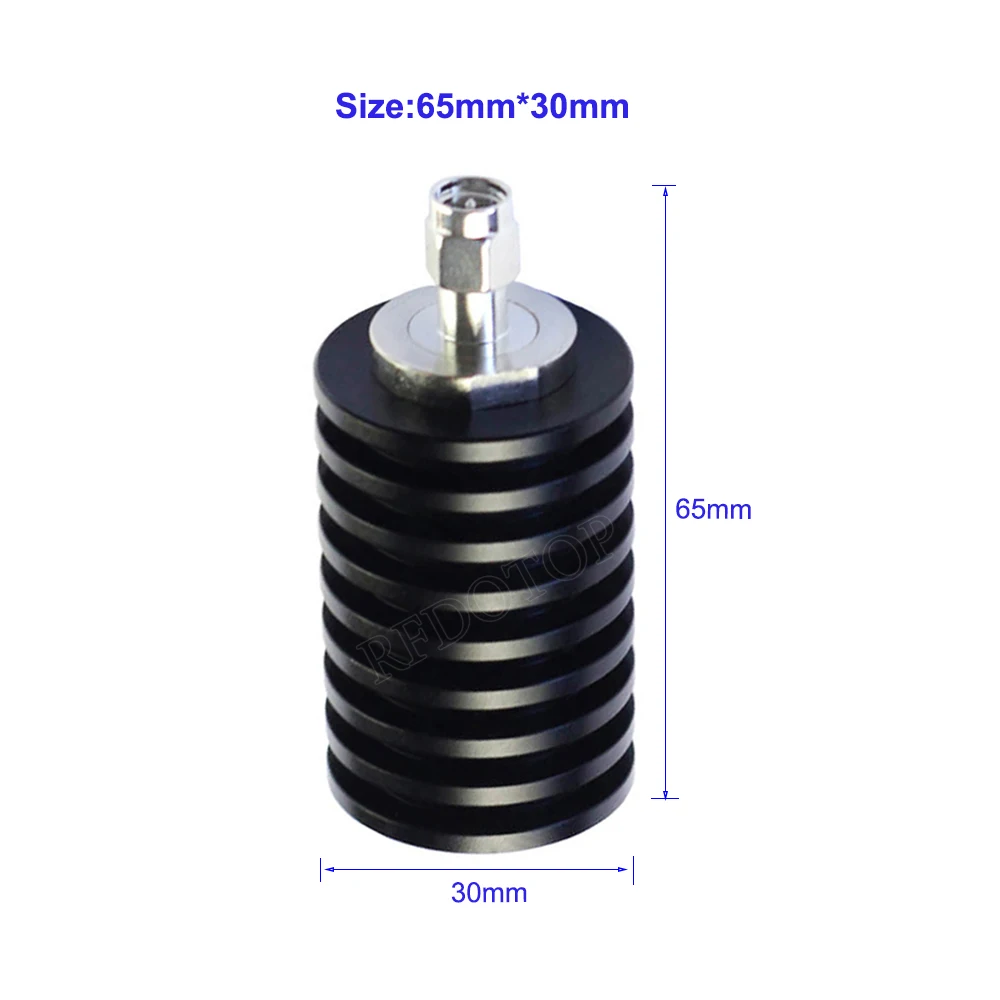 25W 3GHz/4Ghz/6GHz SMA Male RF Coaxial Termination Dummy Load SWR＜1.2 50 Ohm Connector Socket Brass Straight Coaxial RF Adapters