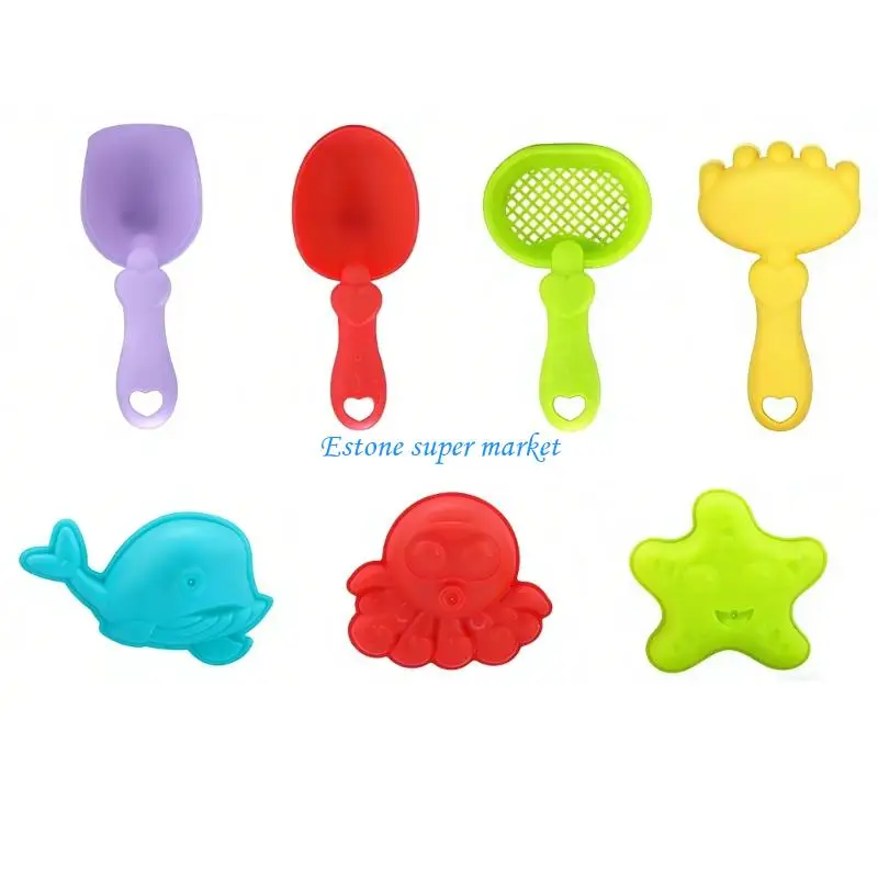 090B Plastic Kids Water Play Tools 8Pcs Sand Beach Toy For Outdoor Learning Activities And Pool Fun