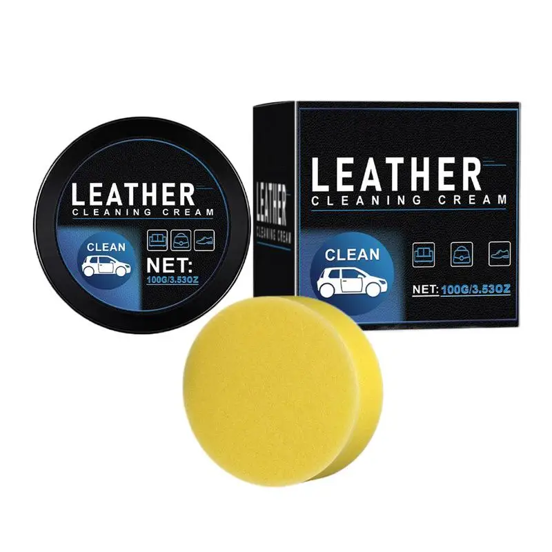 Leather Conditioner Leather Restorer For Couches Paint Leather Refurbished With Sponge Leather Shoes Polish Conditioner For Sofa