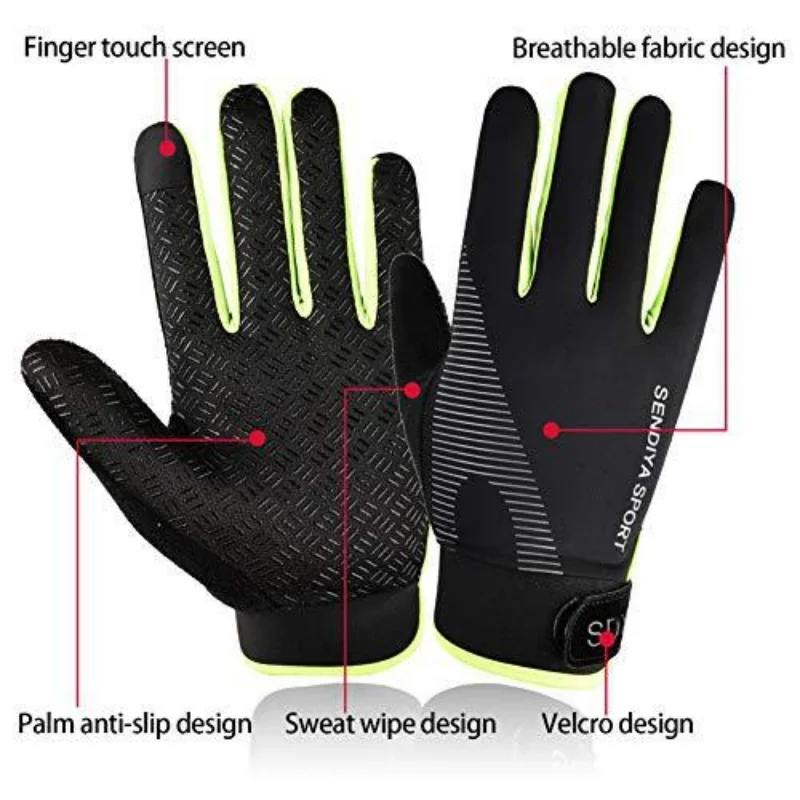 Cycling Gloves All Refer to MEN\'S AND WOMEN\'S Thin Breathable Touch Screen Outdoor Sports, Mountaineering, Fitness, Mountain Ice