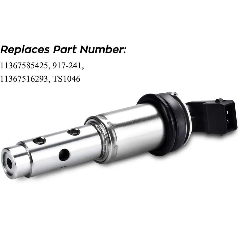 TS1046 High Quality 2pcs Variable Timing Control Valve Solenoid VVT For 2012-2013 BMW 328i xDrive 3.0L E90 E91 E92 E93 Sliver