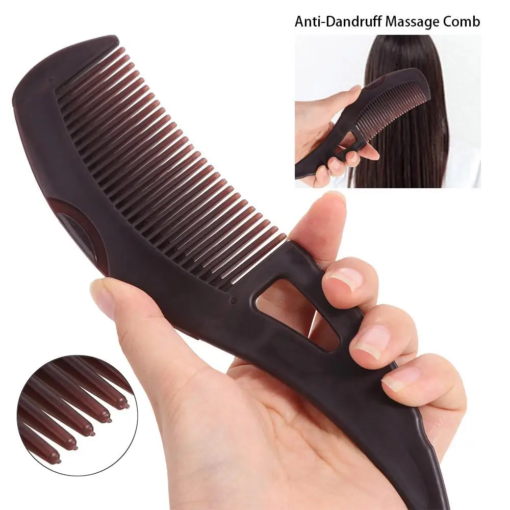 Press Squeeze Out Dirty Anti-Dandruff Massage Comb Anti Tangling Hollow Tooth Grease Removal Comb Deep Clean Scalp Cleaning Tool