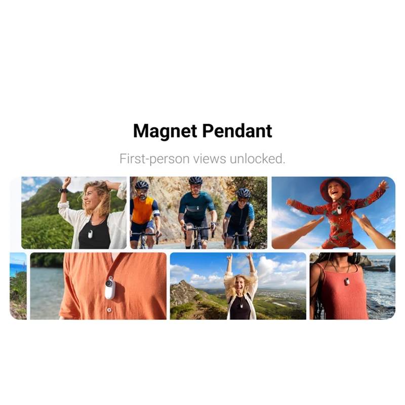 ABDE-For Insta360 GO 3 ملحقات كاميرا الحركة المغناطيسية لـ Insta360 GO 3 الحبل