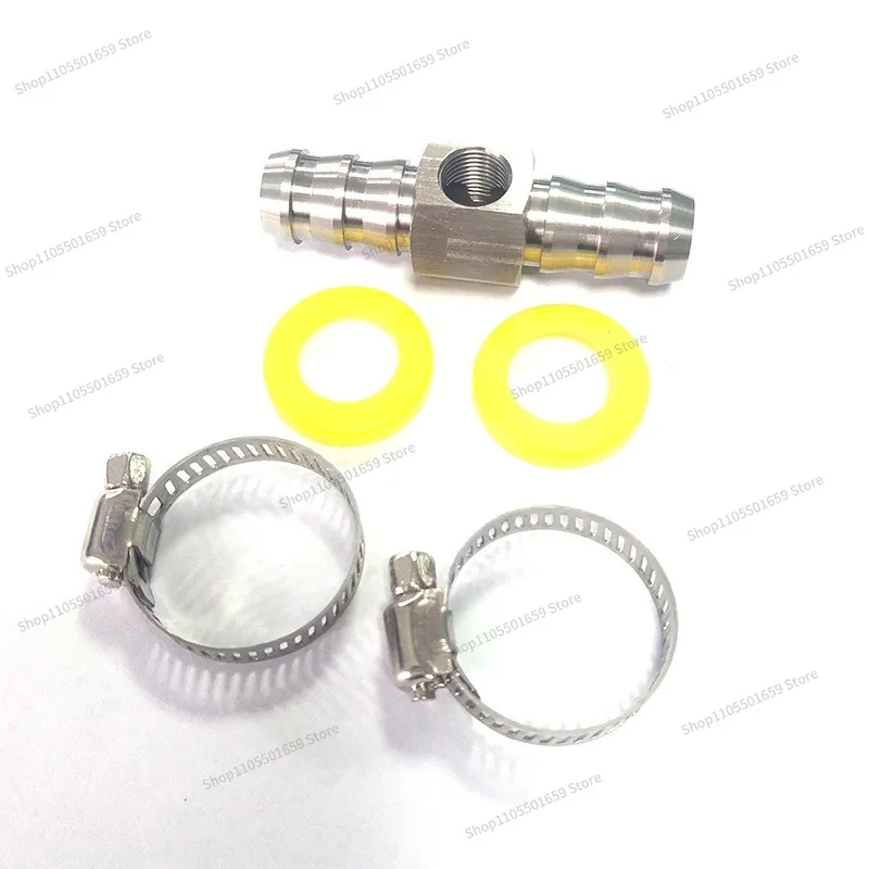 For Modified Car Fuel Pipe Fuel Pressure Gauge T-joint Tee for 1/2 GM Quick Connection