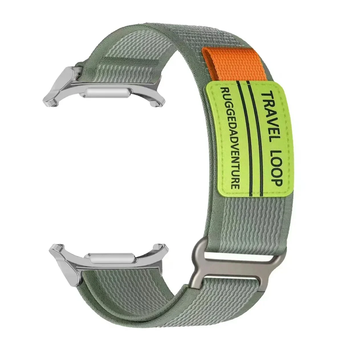 النايلون السفر حلقة حزام لساعة سامسونج جالاكسي 7 الترا 47 مللي متر الرجال الرياضة الفرقة ل غالاكسي 7 47 مللي متر الترا لا فجوات منحني نهاية سوار