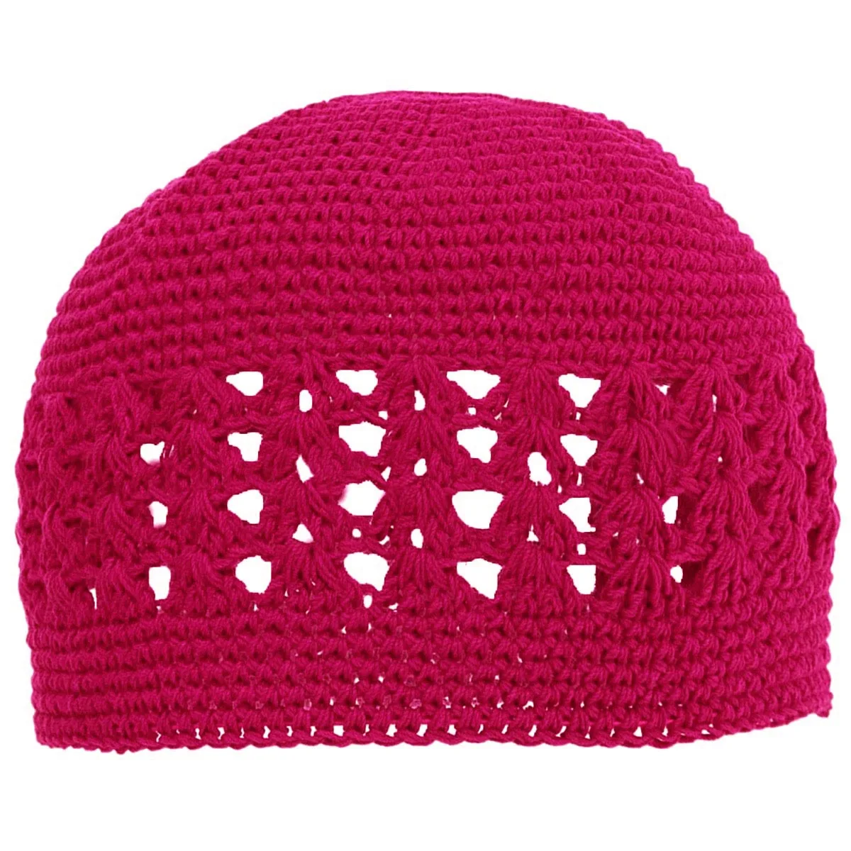 BomHCS  Crochet Beanie Hat Women Lady Summer Vocation Skull Cap Handmade Beret