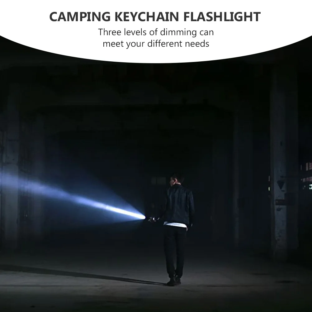 

1Pcs Waterproof Mini Camping Flashlight Portable LED Keychain Outdoor Aluminum Alloy Pocket Light Mini Flashlight