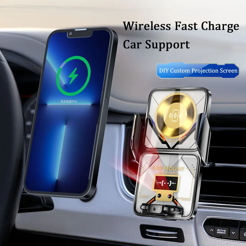 Car Wireless Charging DIY Custom Pattern Mobile Phone Bracket For Avita 12 2023-2024 Accessories Screen 15.6 Inch Fixed Bracket