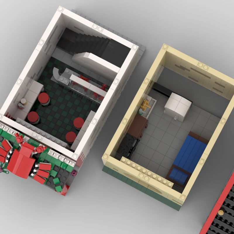 2486 PCS Building Brick Modular Chinese Restaurant MOC Customize Modular Building Block Kids Creative DIY Boy Festival Toy Gift