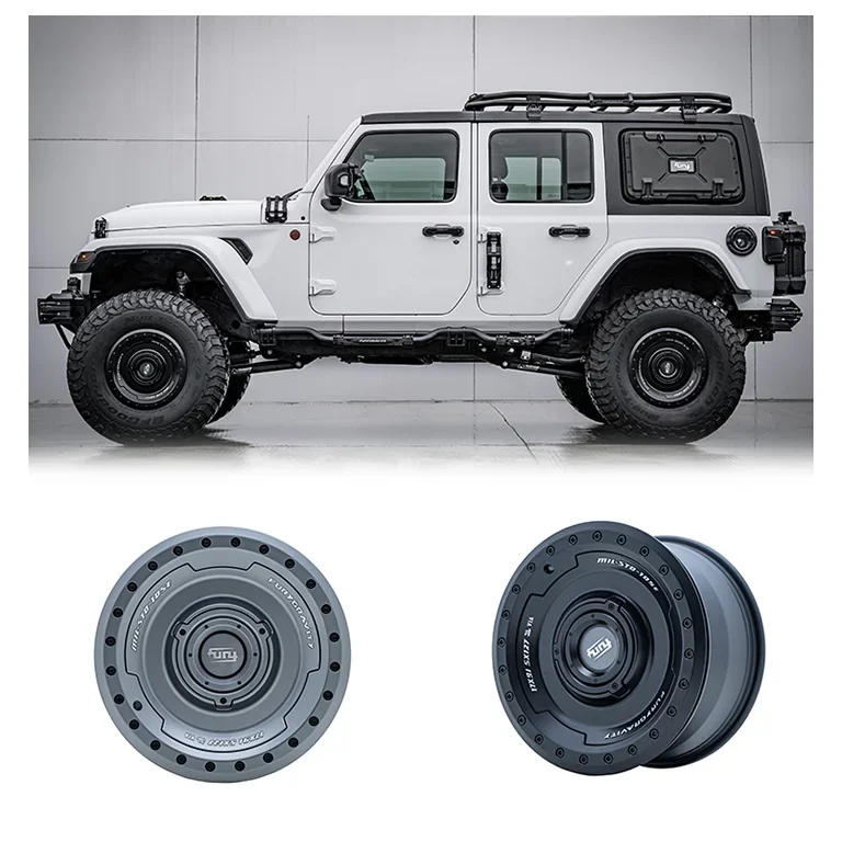 

TLF Fury 2018+ Offroad Aluminum Bead Black Silver Alloy Wheel for wrangler JL