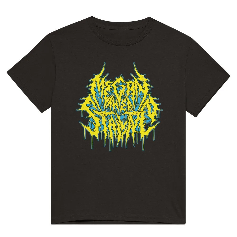 Megan Thee Stallion Death Metal Slam Logo Shirt S 5Xl Dtg Gildan Heavy Blue Yellow