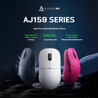Ajazz Aj159 Apex Wireless High Performance Gaming Mouse Paw3395/3311 26k/30dpi Lightweight 3modes Mouse Ultra Long Battery Life