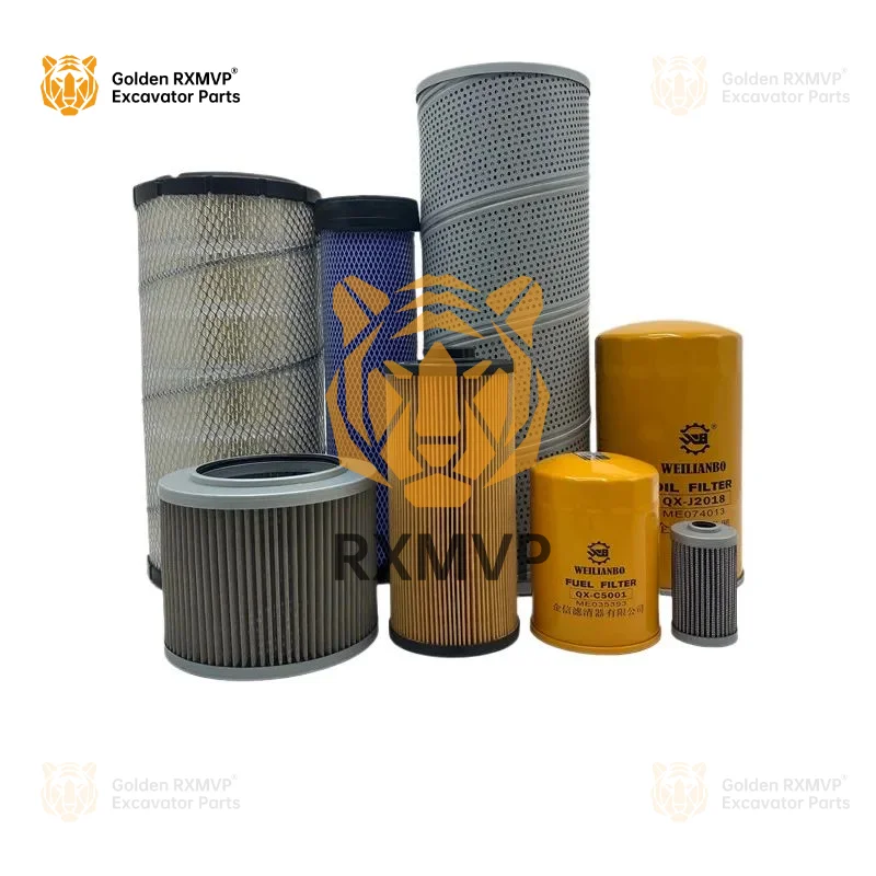 For Sany sy115c 115c-9 engine oil filter, diesel filter, air filter, pilot filter, excavator accessories