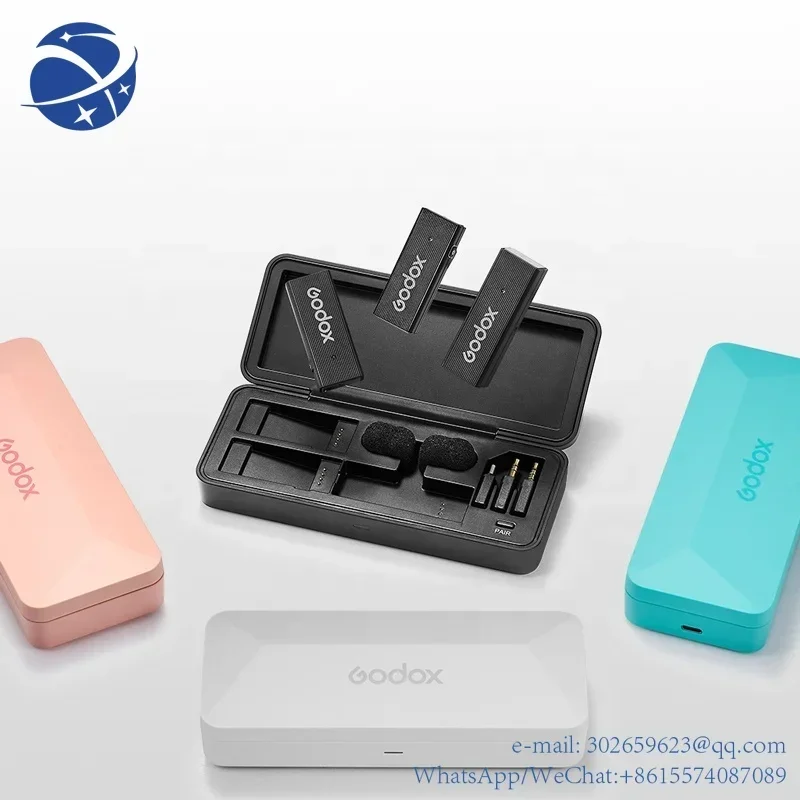 

yyhcNew For Godox MoveLink Mini LT UC Wireless Microphone 2.4GHz Transmitter Receiver Lavalier Mic for Type-C Smartphone DSLR Ca