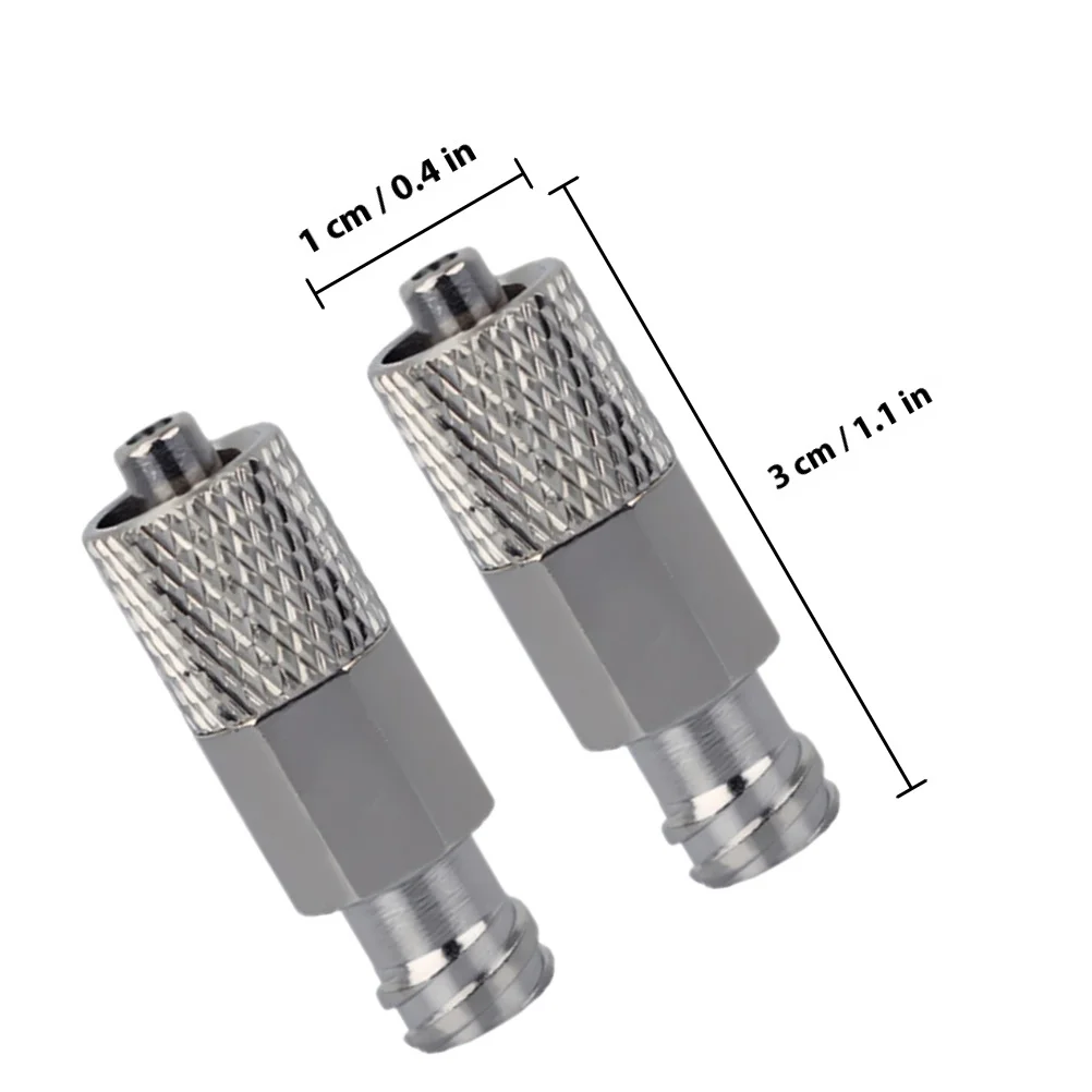 2pcs Metal Syringe Adapter Extendable Dispensing Needle Adapter For Adhesive Glue Industrial Application Reusable Tool