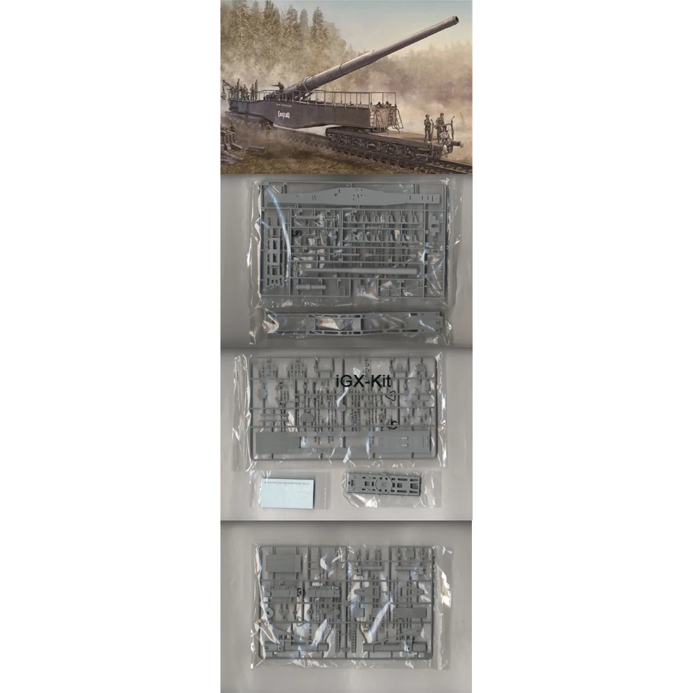 

Hobbyboss 82903 1/72 Scale Railway K5 280mm Kanone 5 (E) Leopold Hobby Assembly Plastic Model Building Kit