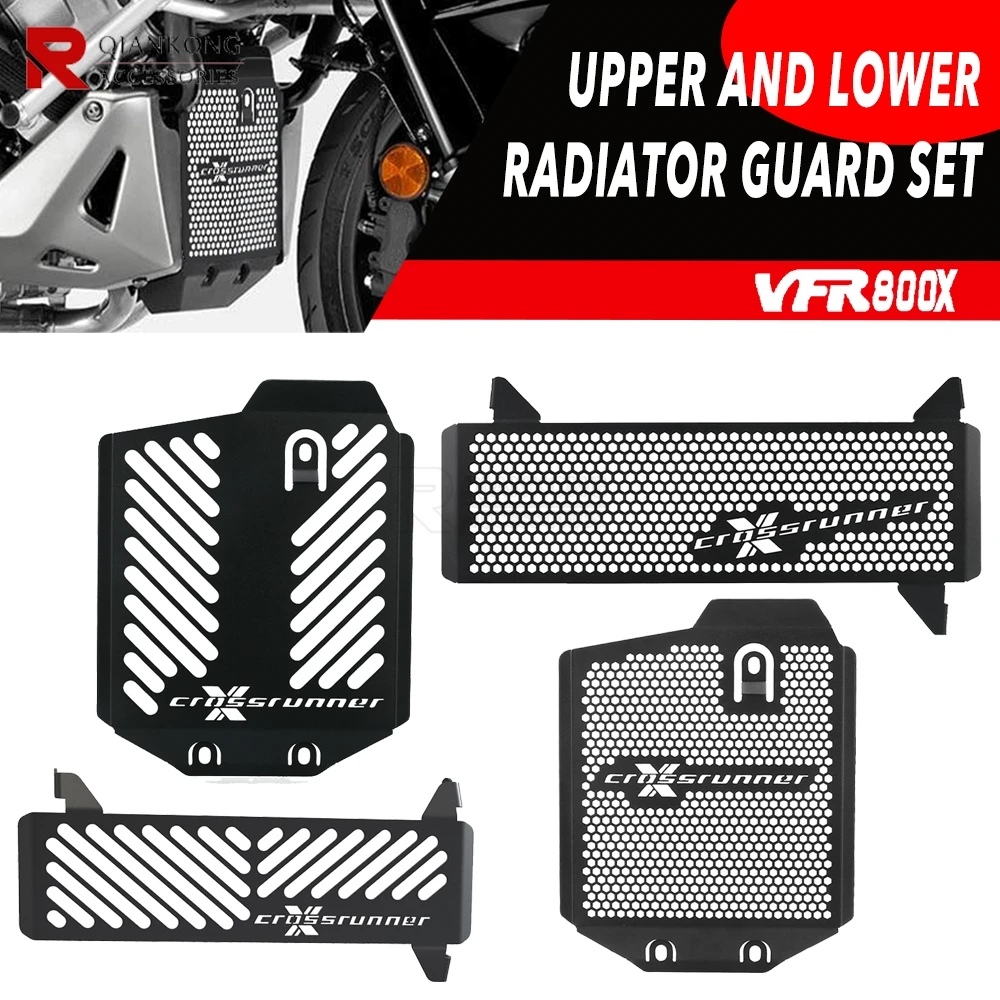 

Motorcycle Upper and Lower Radiator Guard Set For Honda VFR 800 X Crossrunner (RC80/ 94) 2015-2018-2019-2020-2021-2022-2023-2024