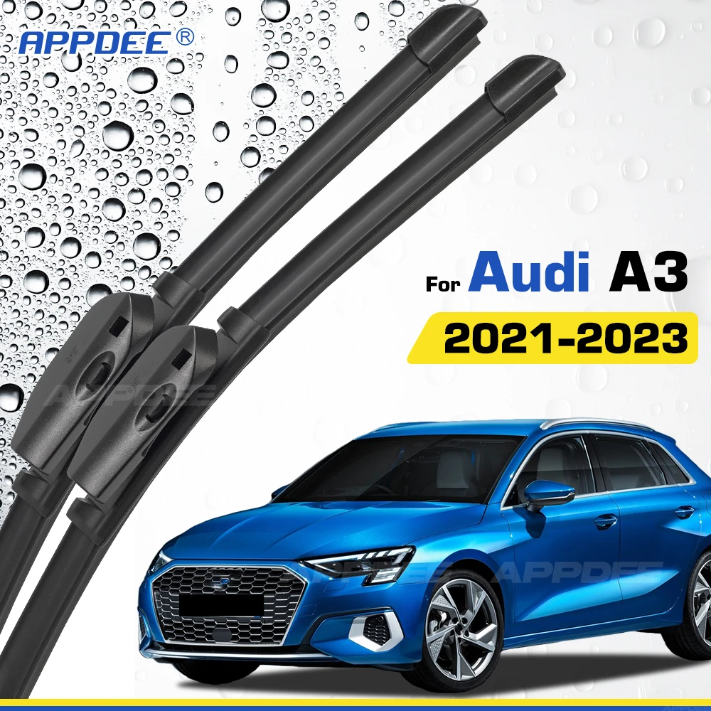 

Для Audi A3 2021-2023 силиконовые и резиновые щетки переднего стеклоочистителя, щетки для лобового стекла, оконные щетки